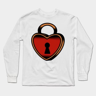 Lock Heart Long Sleeve T-Shirt